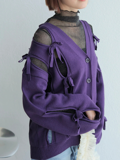 LADYMADE(レディメイド) |ホールリボンニットカーディガン