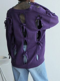 LADYMADE(レディメイド) |ホールリボンニットカーディガン