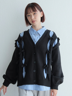 LADYMADE(レディメイド) |ホールリボンニットカーディガン