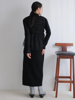 LADYMADE(レディメイド) |リボンチュールトップス×ラメニットワンピースセット
