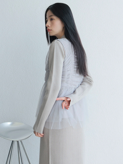 LADYMADE(レディメイド) |リボンチュールトップス×ラメニットワンピースセット