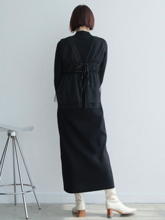 LADYMADE(レディメイド) |リボンチュールトップス×ラメニットワンピースセット