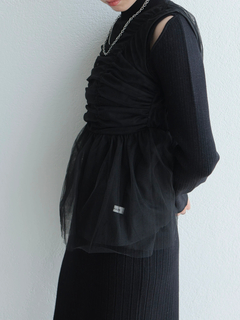LADYMADE(レディメイド) |リボンチュールトップス×ラメニットワンピースセット