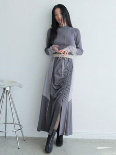 LADYMADE(レディメイド) |バイカラートラックカットスカート