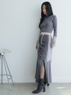 LADYMADE(レディメイド) |バイカラートラックカットスカート