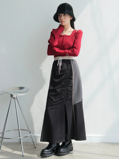 LADYMADE(レディメイド) |バイカラートラックカットスカート