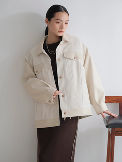 LADYMADE(レディメイド) |フェイクレザー中綿ジャケット