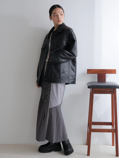 LADYMADE(レディメイド) |フェイクレザー中綿ジャケット