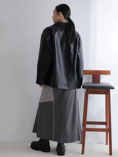 LADYMADE(レディメイド) |フェイクレザー中綿ジャケット
