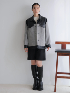 LADYMADE(レディメイド) |フェイクレザー中綿ジャケット