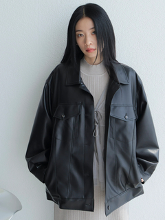 LADYMADE(レディメイド) |フェイクレザー中綿ジャケット