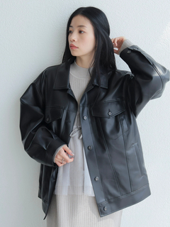 LADYMADE(レディメイド) |フェイクレザー中綿ジャケット