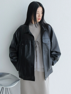 LADYMADE(レディメイド) |フェイクレザー中綿ジャケット