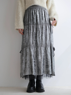 LADYMADE(レディメイド) |メタリックリボンリバーシブルスカート