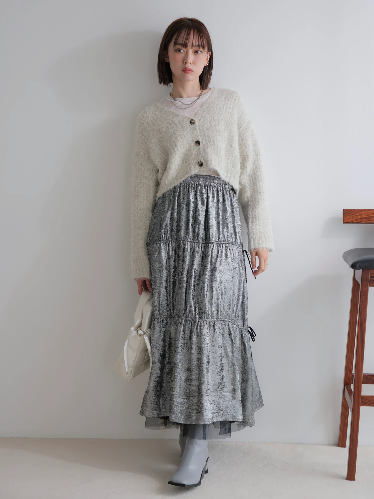 LADYMADE（レディメイド）｜ メタリックリボンリバーシブルスカート