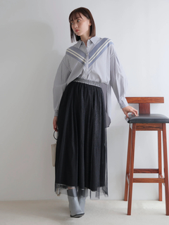 LADYMADE(レディメイド) |メタリックリボンリバーシブルスカート