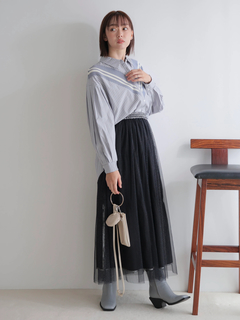 LADYMADE(レディメイド) |メタリックリボンリバーシブルスカート