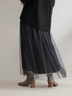 LADYMADE(レディメイド) |メタリックリボンリバーシブルスカート
