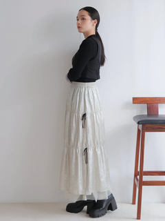 LADYMADE(レディメイド) |メタリックリボンリバーシブルスカート
