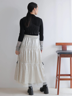 LADYMADE(レディメイド) |メタリックリボンリバーシブルスカート