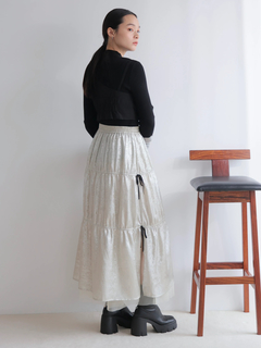 LADYMADE(レディメイド) |メタリックリボンリバーシブルスカート