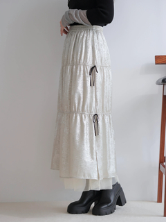 LADYMADE(レディメイド) |メタリックリボンリバーシブルスカート