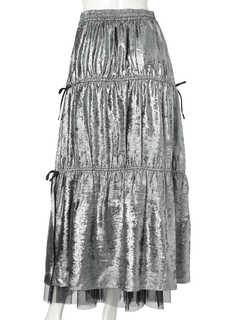 LADYMADE(レディメイド) |メタリックリボンリバーシブルスカート