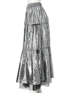 LADYMADE(レディメイド) |メタリックリボンリバーシブルスカート