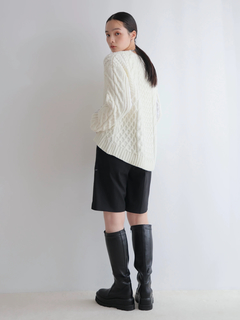 LADYMADE(レディメイド) |シャツドッキングケーブルニット