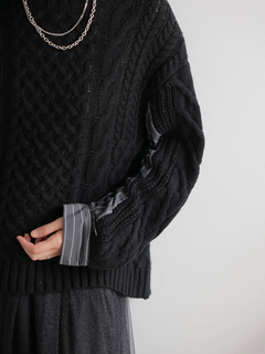 LADYMADE(レディメイド) |シャツドッキングケーブルニット