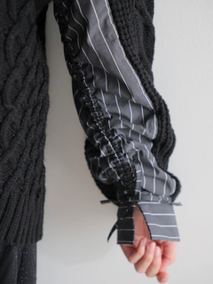 LADYMADE(レディメイド) |シャツドッキングケーブルニット