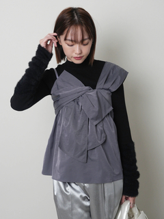 LADYMADE(レディメイド) |フェザースリーブニット×リボンキャミSET