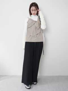 LADYMADE(レディメイド) |フェザースリーブニット×リボンキャミSET