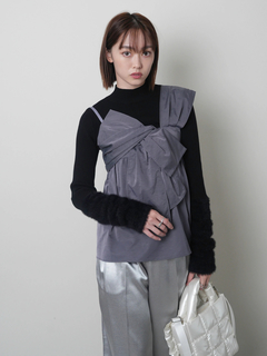 LADYMADE(レディメイド) |フェザースリーブニット×リボンキャミSET