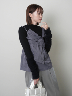 LADYMADE(レディメイド) |フェザースリーブニット×リボンキャミSET