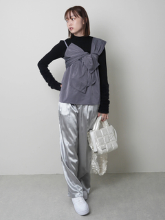 LADYMADE(レディメイド) |フェザースリーブニット×リボンキャミSET