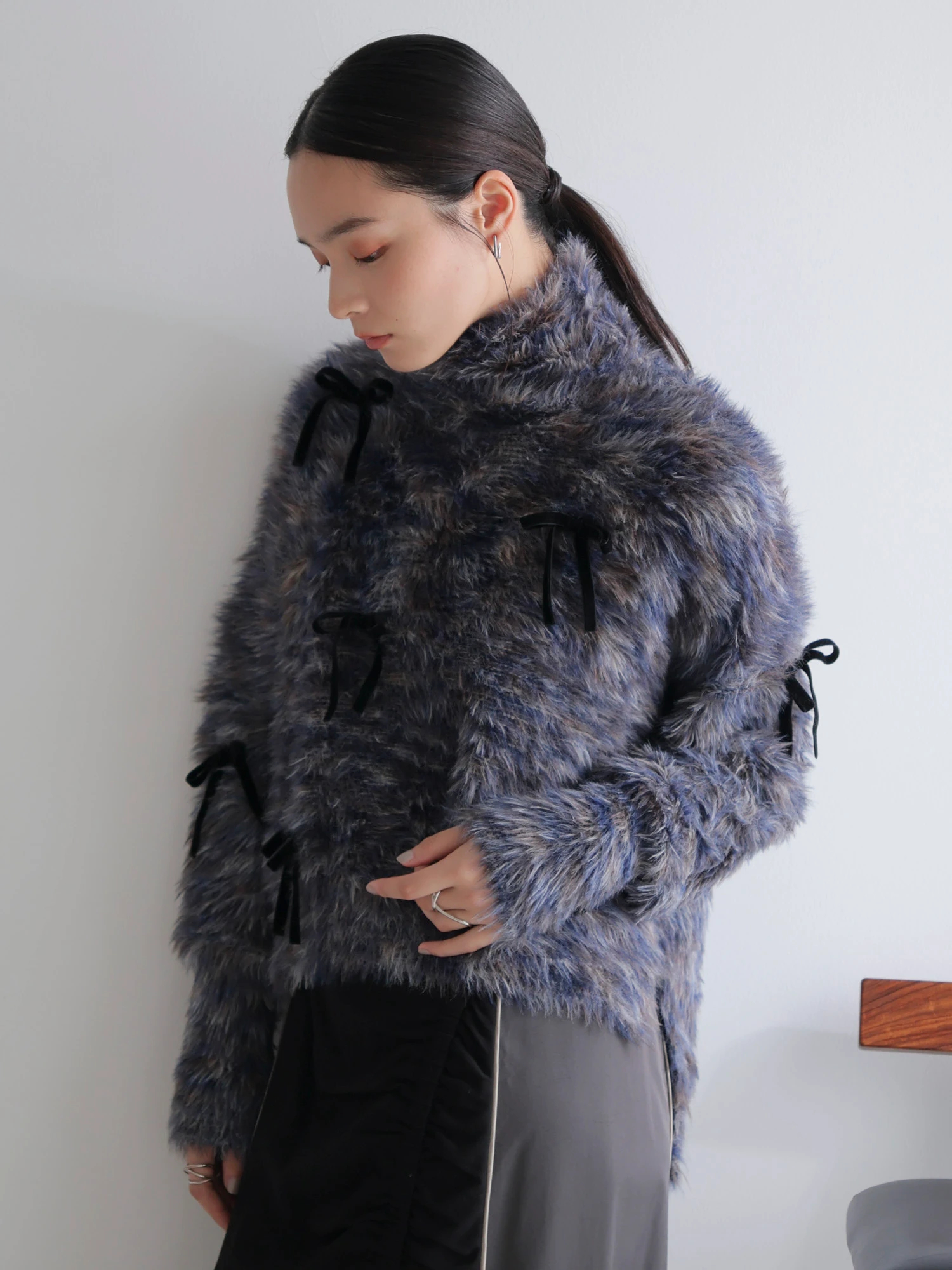 LADYMADE（レディメイド）｜ ベロアリボンフェザーニット アイテムの