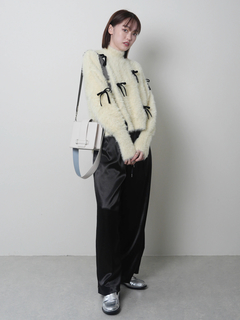LADYMADE(レディメイド) |ベロアリボンフェザーニット