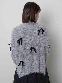 LADYMADE(レディメイド) |ベロアリボンフェザーニット