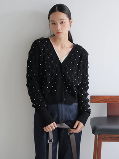 LADYMADE(レディメイド) |パールスタッズニットカーディガン
