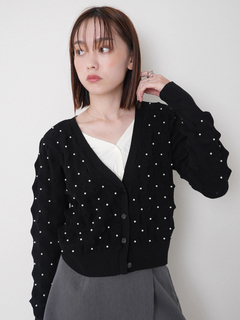 LADYMADE(レディメイド) |パールスタッズニットカーディガン