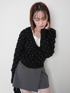 LADYMADE(レディメイド) |パールスタッズニットカーディガン