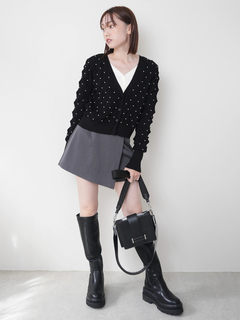 LADYMADE(レディメイド) |パールスタッズニットカーディガン