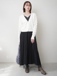 LADYMADE(レディメイド) |パールスタッズニットカーディガン