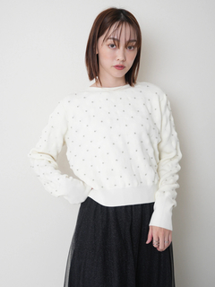 LADYMADE(レディメイド) |パールスタッズニットカーディガン