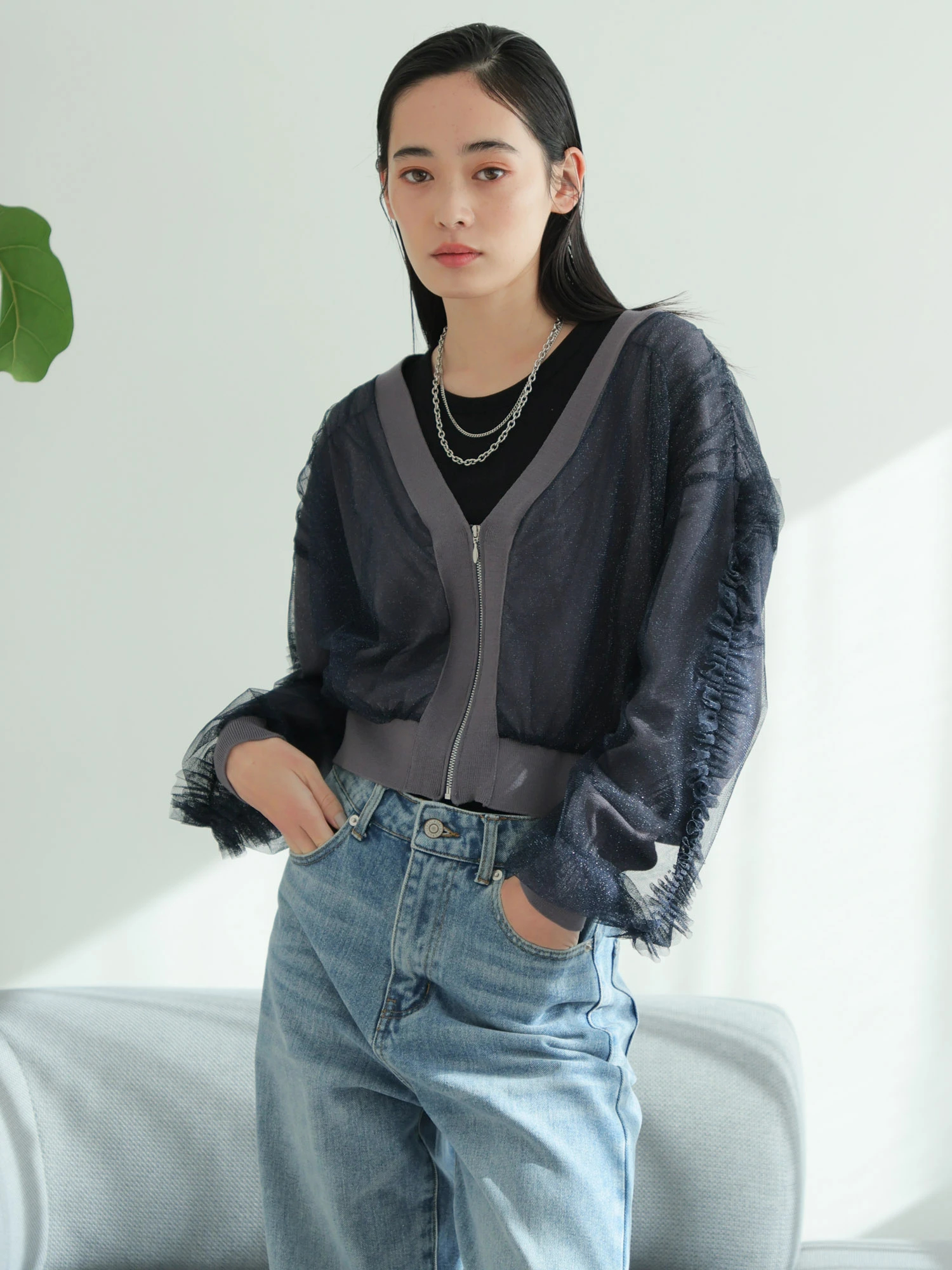 LADYMADE（レディメイド）｜ フロントジップチュールフリル