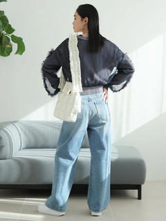 LADYMADE(レディメイド) |フロントジップチュールフリルカーディガン
