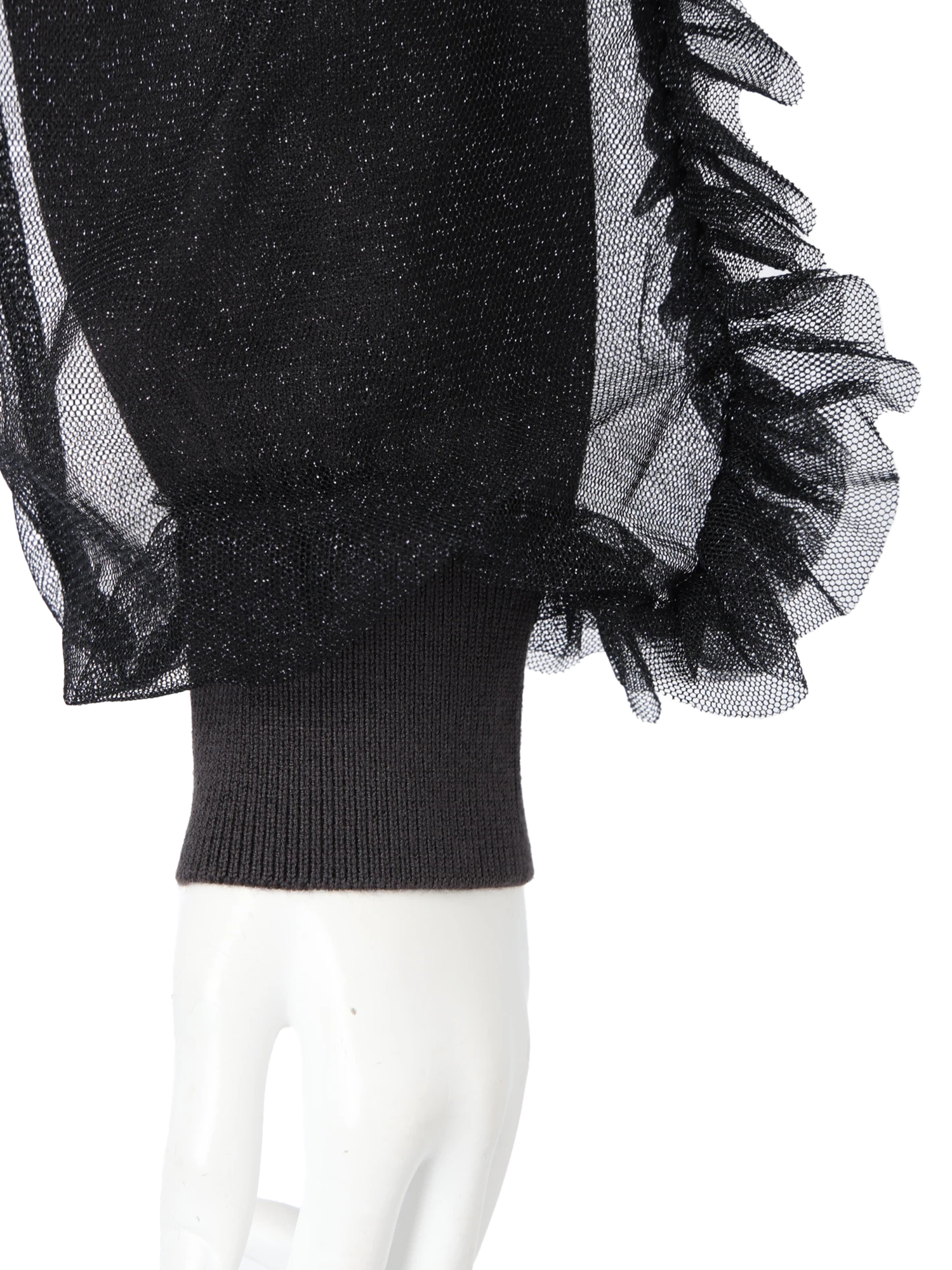 カーディガン フロントジップチュールフリルカーディガン レディース LADYMADE（レディメイド）｜ フロントジップチュールフリル