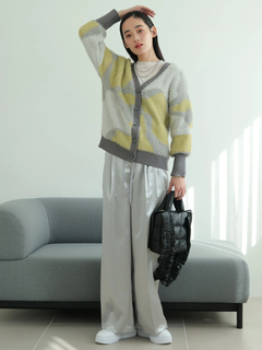 LADYMADE(レディメイド) |ラメフェザージャガードニットカーディガン