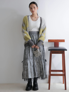 LADYMADE(レディメイド) |ラメフェザージャガードニットカーディガン